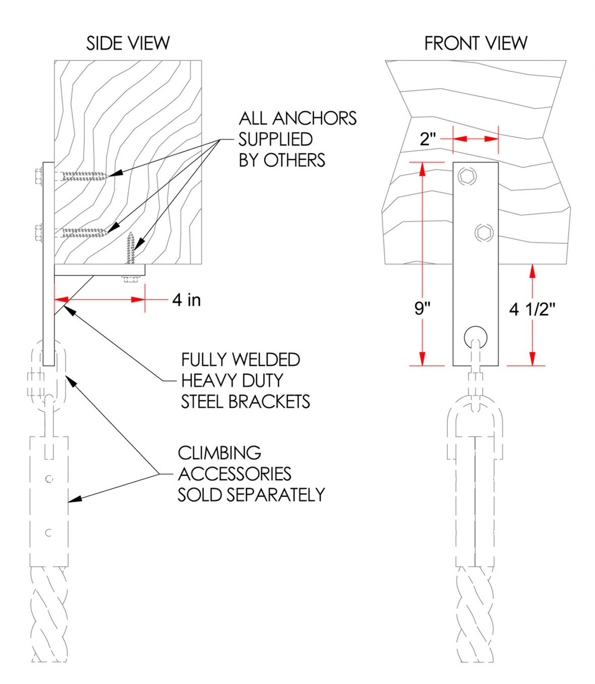 Wood Beam Hanger A1 Jammar Nets