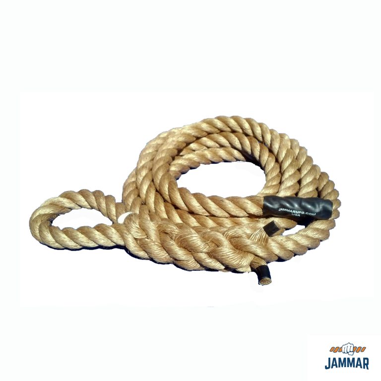 Loop Top Climbing Rope Natural Manila Jammar Nets